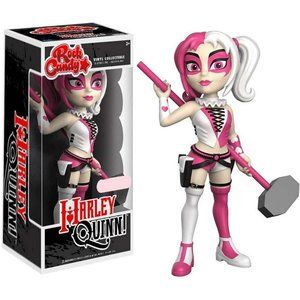 Funko DC Comics Rock Candy Harley Quinn Vinyl Figure [Pink & White]